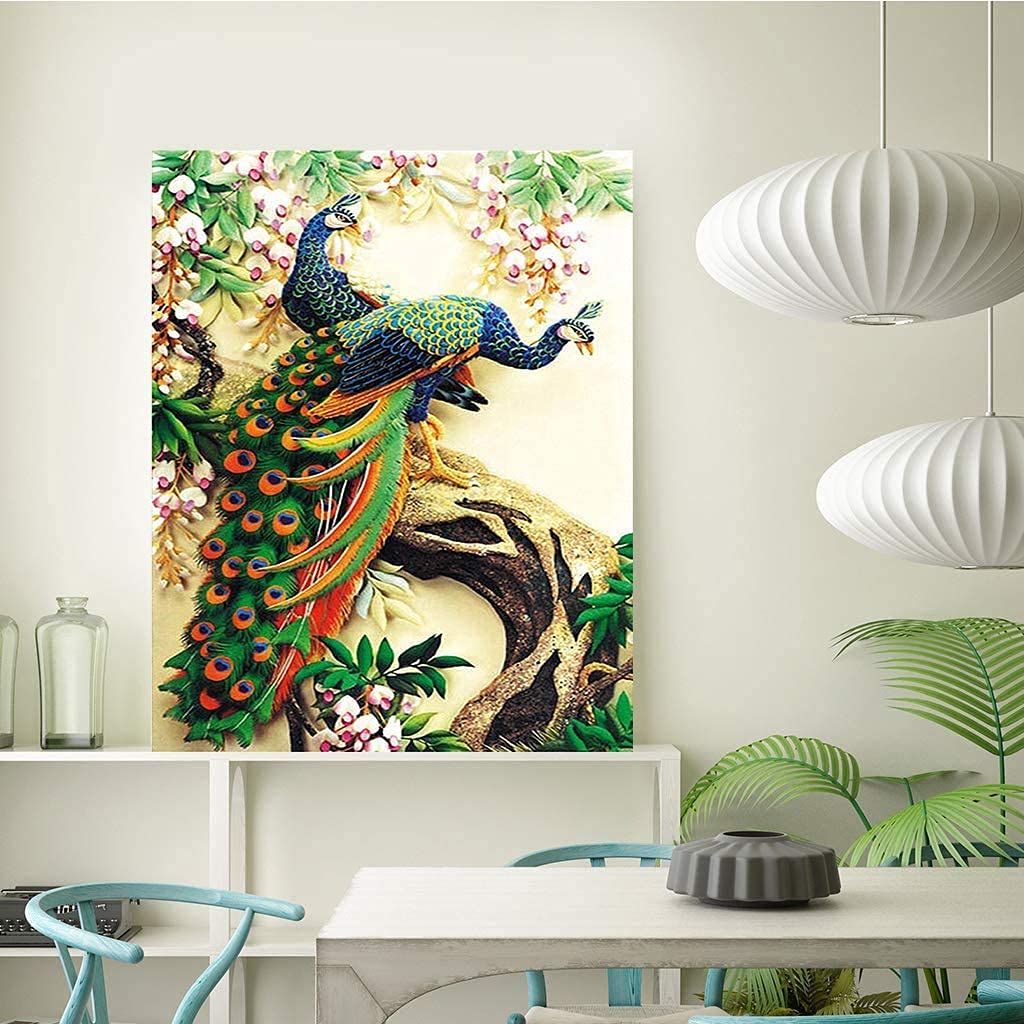 HASTHIP 5D Diamond Embroidery DIY Peacock Cross Stitch Craft Painting,Others HASTHIP 5D Diamond Embroidery DIY Peacock Cross Stitch Craft Painting,Others